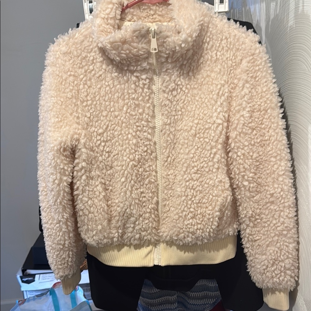 Newbury Kustom Cream Teddy Jacket Plush Warmth